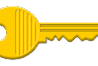 Key yellow symbol icon vector metal pixabay