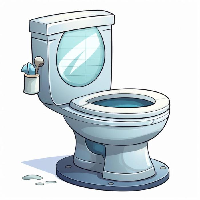 Cartoon Toilet On White Background Vector Stock Vector (Royalty Free ...