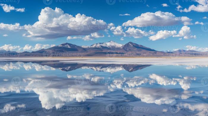 With every step the reflection on Salar de Uyuni shifts and changes ... With every step the reflection on Salar de Uyuni shifts and changes ...